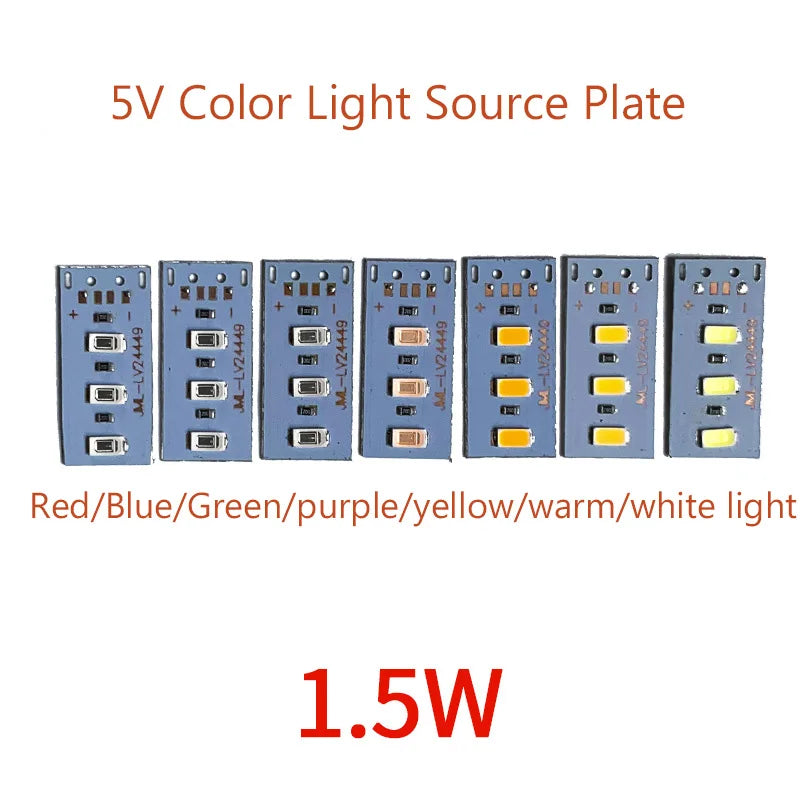 High Brightness 1.5W 5V  LED 5730 SMD Color Lamp Bead Light Board Bulb With Line Red Purple Yellow Green Blue  Warm White Light