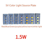 High Brightness 1.5W 5V  LED 5730 SMD Color Lamp Bead Light Board Bulb With Line Red Purple Yellow Green Blue  Warm White Light