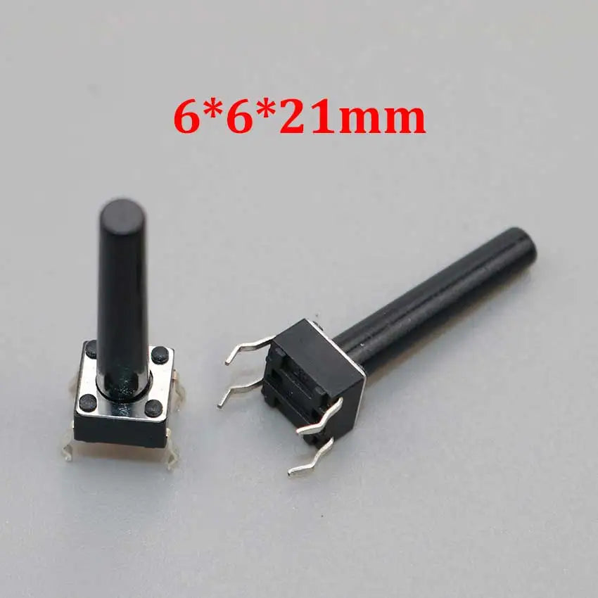 20/50/100pcs 6x6 PCB Momentary Mini Micro Tactile Tact Push Button 4-Pin Self-reset Switch 6*6*4.3/5/6/7/8/9/10/11/12/13/14/15mm