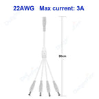 Splitter DC Power Cable 1 To 2/3/4/5/6/8 Way 5V 12V Male Female 5.5x2.1mm DC Plug Extension Wire For LED Strip Light Camera CCTV