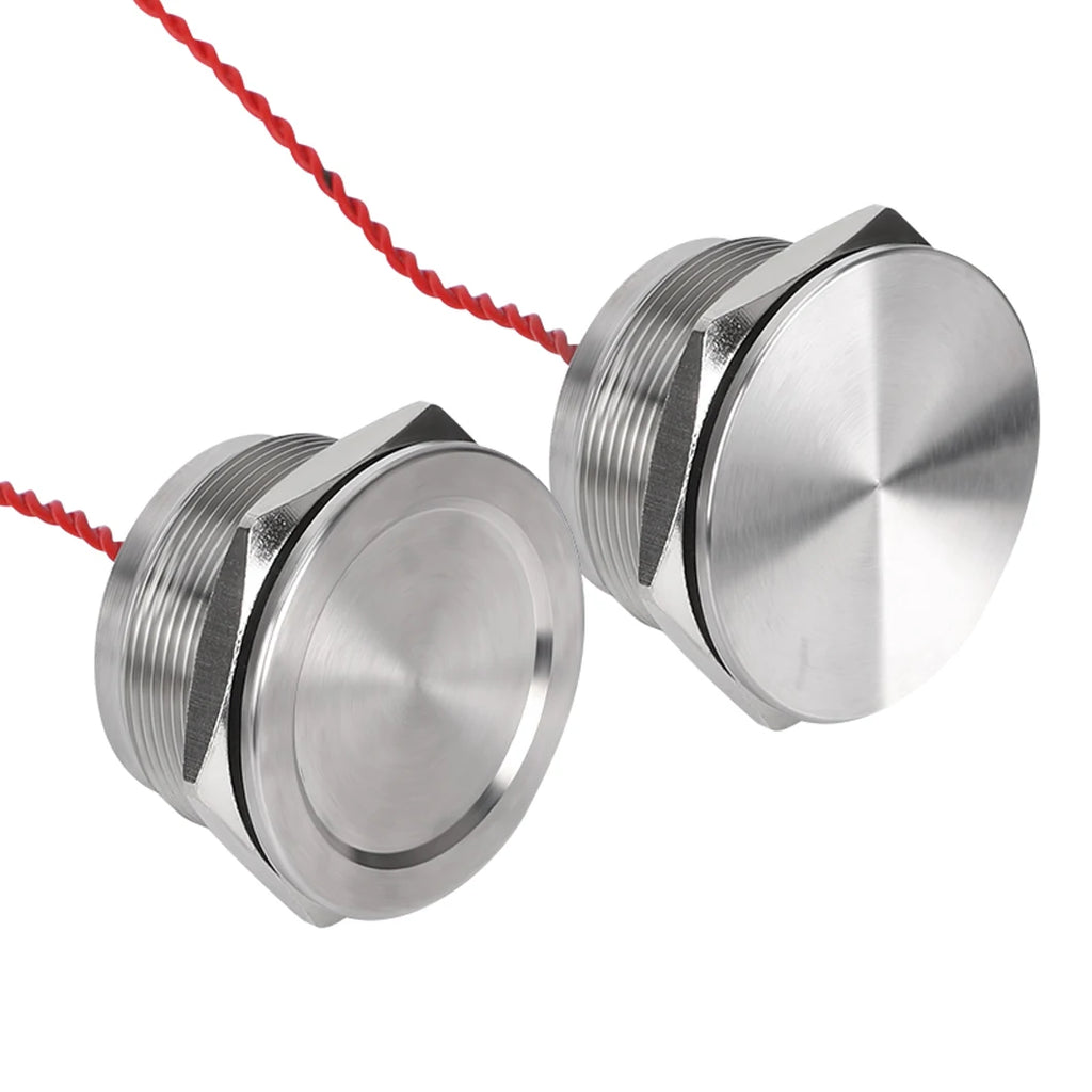 ABILKEEN 30mm 1NO Momentary/Latching Function Piezo Electric Switch IP68 Waterproof Pressure-Sensitive Switch