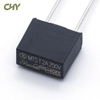 10Pcs/Lot T1A/2/3.15/4/5/6.3/8A/10A/15A/16A/20A 250V MTS Black Square Slow Blow Current Encapsulated  Fuse 8MM（L）*4MM(W)*7MM(H)
