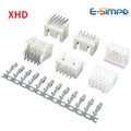 20pcs XHD 2.5mm 2x2P/3/4/5/6/7/8/9/10PIN A2557 Double Row Dual Straight Right Angle Wafer Plug Housing Terminal Connector