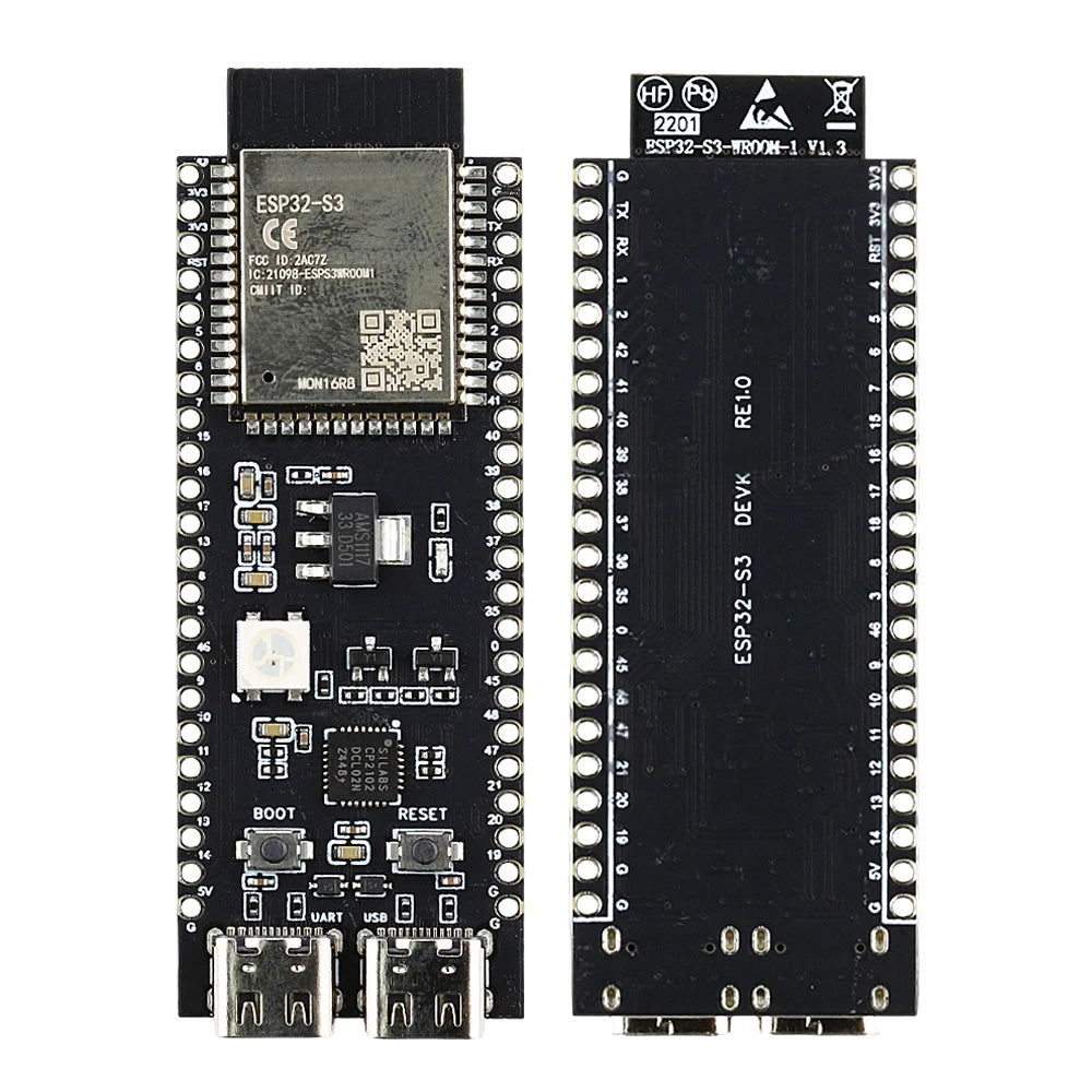 ESP32-S3-DevKitC-1 Development Board BT 2.4G Wifi Module for Arduino 8MB PSRAM 16MB FLASH N16R8 44Pin CP2102 Type-C ESP32S3