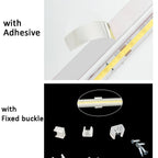 COB LED Strip 220V High Brightness 220V Led Strip Flexible Ribbon Tape for Room Bedroom Kitchen Lighting