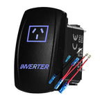 12V 24V Boat Trim Tabs Switch (ON)-OFF-(ON) Momentary Rocker Switch Waterproof Blue Light ON-OFF Toggle Switch With Harness
