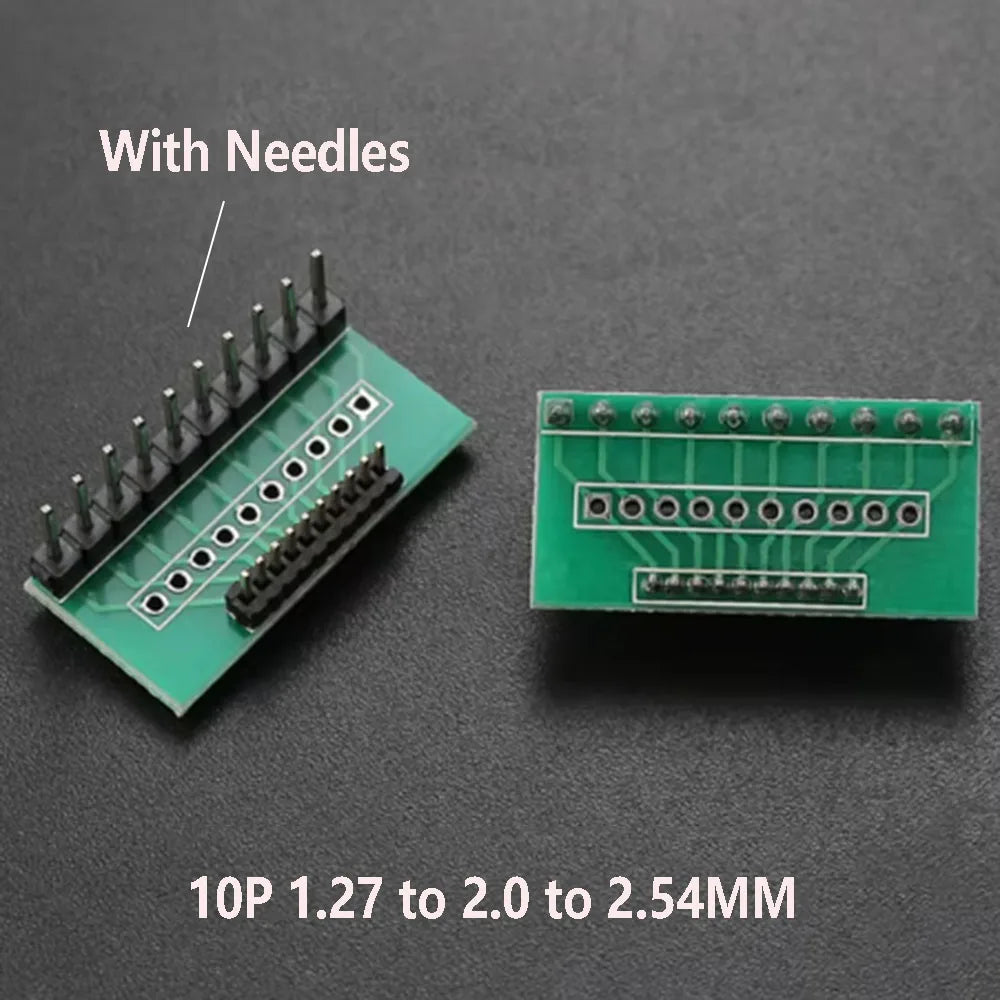 1piece 1.27mm 2.0mm 2.54mm Pitch Transfer Plate Converter Single Double Row Pin PCB Adapter Board
