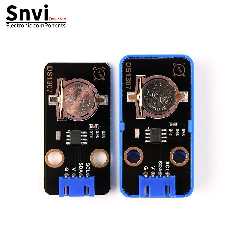 Snvi DS1307 PCF8563 RTC Module Real Time Clock I2C Timekeeping Backup Battery with Case Cable