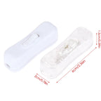 New Upgrade Bedside Lamp Switch AC 110V-250V Inline ON/OFF Table Desk Light Cord Cable Rocker Switch