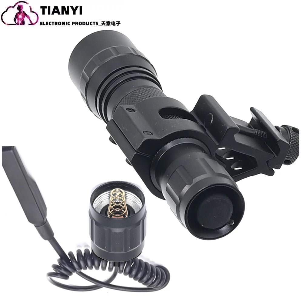 Zoomable LED Infrared Tactical Flashlight Night Vision Rechargeable Waterproof Hunting Torch 850nm/940nm IR Flashlight