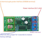 K Type Thermocouple Temp Module Modbus RTU RS485 DC5-24V MAX6675 MAX31855 Industrial High Temperature Collector Board