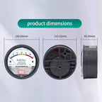 ELECALL EM2000 Differential Pressure Gauge Pa/Kpa/psi/mmH₂O for Air Gas Meters Barometer Pressure for Clean Room