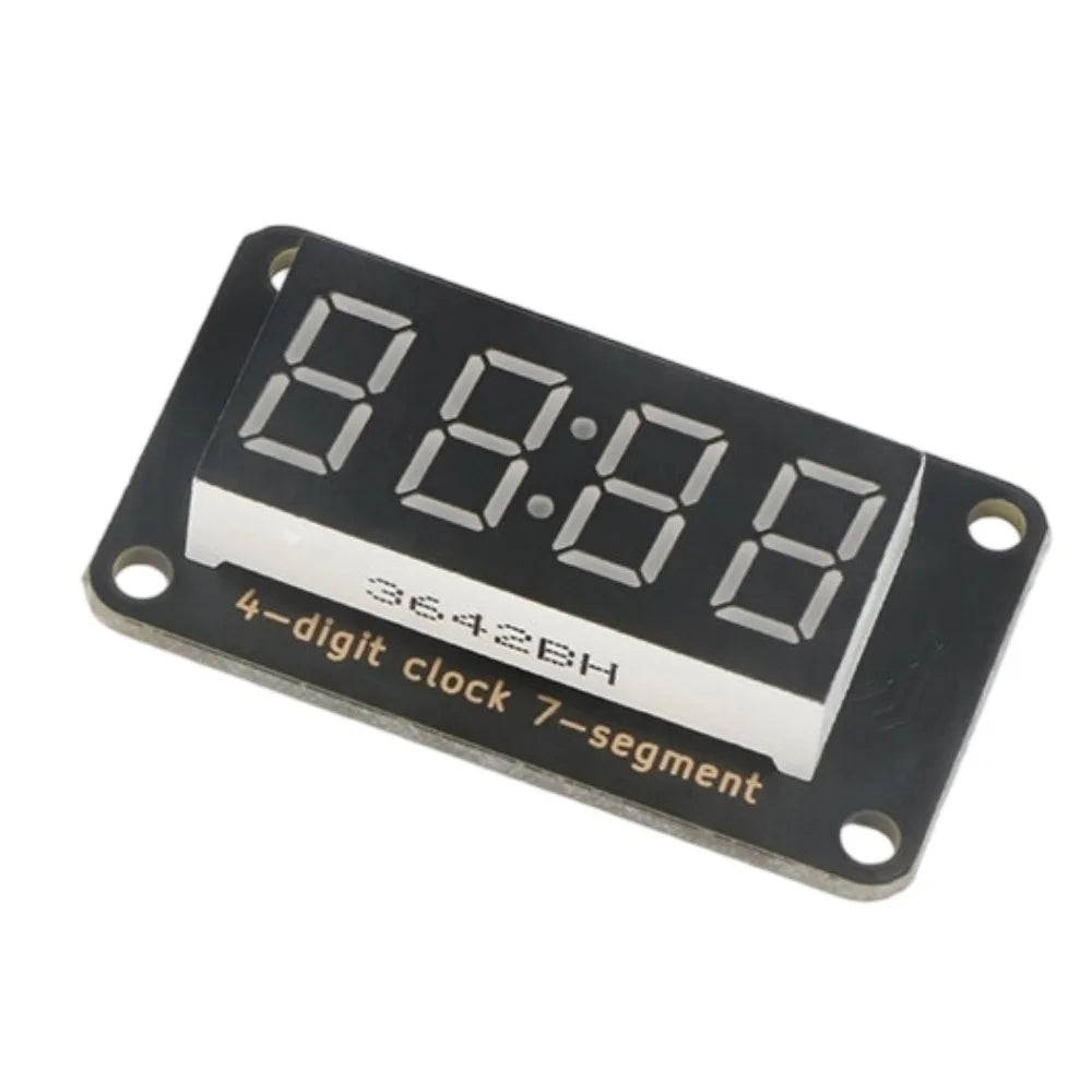 0.36 Inch 4 Digit 7 Segment TM1637 Clock Display Module I2C Communication 3.3V 5V Anti-reverse PH2.0 for Arduino ESP32 Microbit