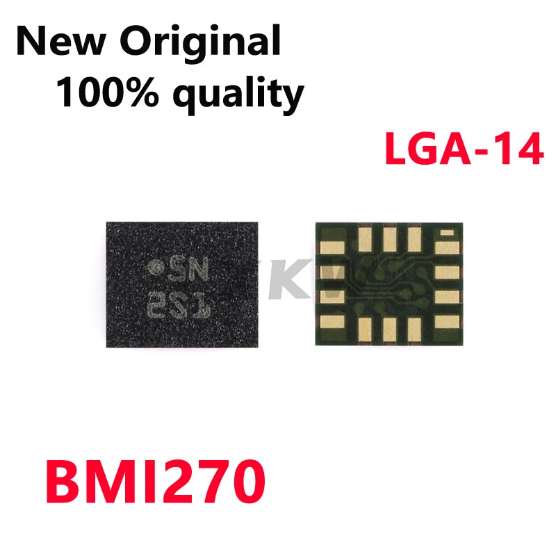 1-5/PCS New BMI270 LGA-14 Original 6-axis intelligent low-power inertial measurement unit sensor In Stock