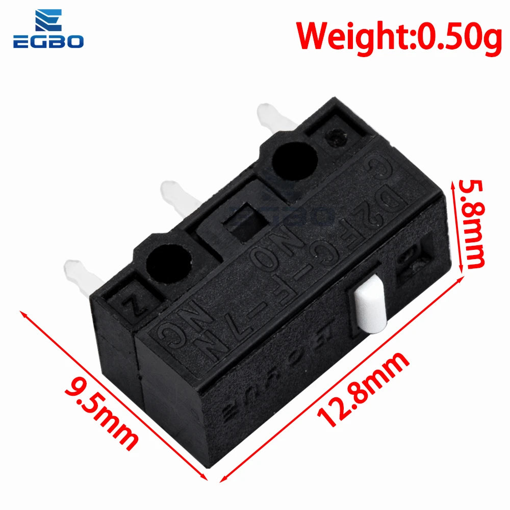 10PCS/LOT New Authentic  5 million times Mouse Micro Switch D2FC-F-7N Mouse Button Fretting  D2FC-E-7N D2FC