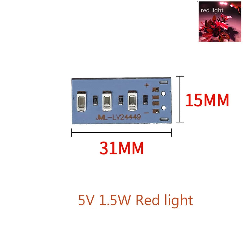 High Brightness 1.5W 5V  LED 5730 SMD Color Lamp Bead Light Board Bulb With Line Red Purple Yellow Green Blue  Warm White Light