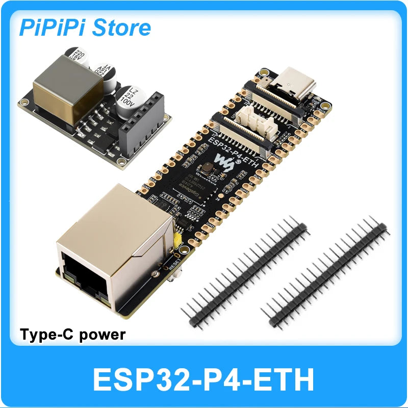 Waveshare ESP32-P4-ETH Development Board 32MB PSRAM/Flash PoE RJ45 Ethernet MIPI-DSI CSI RISC-V MCU for Arduino IoT AI SmartHome