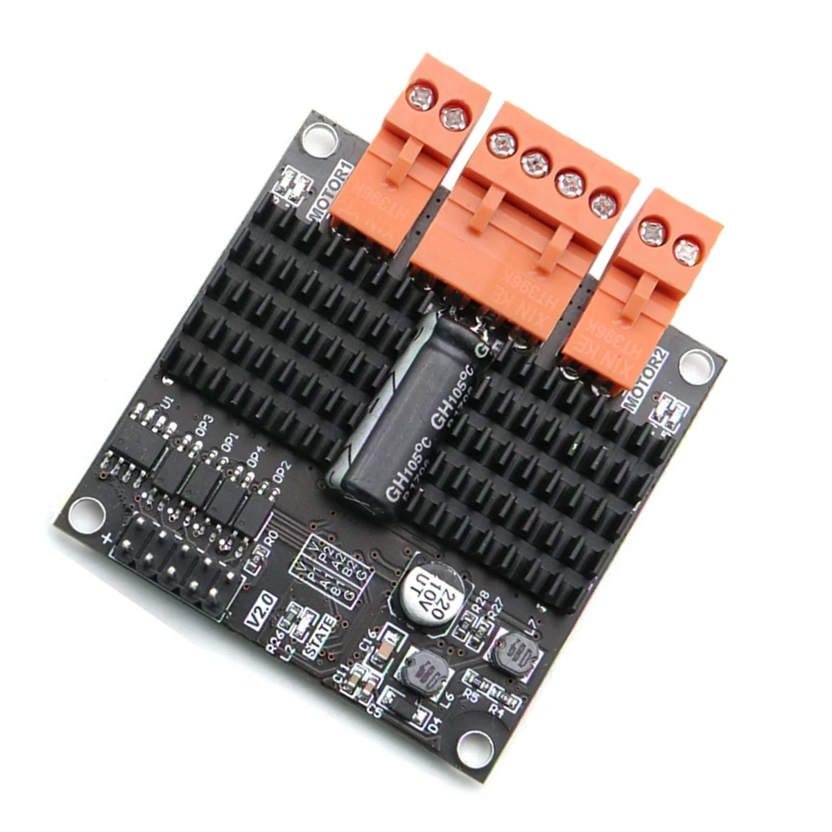 12V/24V 12A Dual Channel DC Brushed Motor Driver Module H-Bridge PWM Surpasses L298N BTS7960 10A