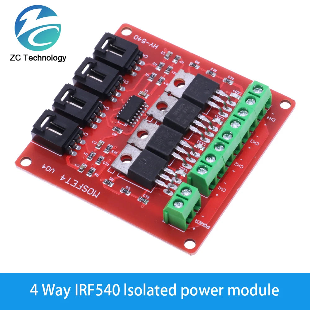 1 / 4 Channel one Four Route MOSFET Button IRF540 V4.0+ MOSFET Switch Module for Arduino Isolated power module