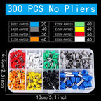 Boxed VE Tubular Crimp Terminals,Cable Electrical Connector,Insulated Wire Connectors,Tube Type Terminal Crimping Pliers HSC86-4