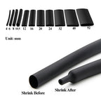 1-5m 4:1 Heat Shrink Tube With Glue Adhesive Lined Polyolefin 4mm-52mm Waterproof Dual Wall Cable Insulation Sleeve Wire Repair