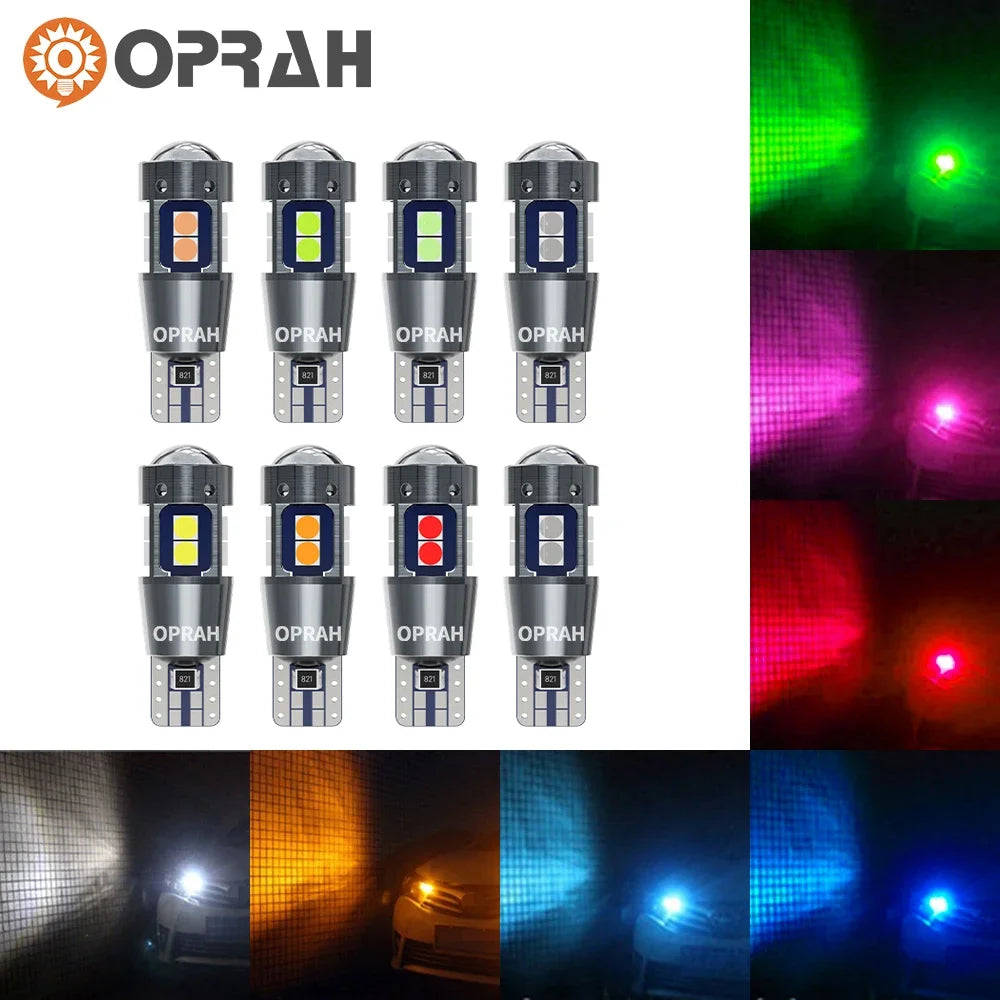 2pcs High Quality T10 LED W5W Car Interior Lights CANBUS No Error 3030 SMD Super Bright Side Marker Parking Lamps Auto Bulb 12V