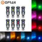 2pcs High Quality T10 LED W5W Car Interior Lights CANBUS No Error 3030 SMD Super Bright Side Marker Parking Lamps Auto Bulb 12V