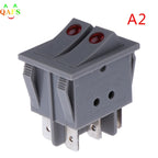 RK1-23 Oil Heater Switch ON/OFF  Rocker Switch 250V/16A With Double Buttons 1Pcs