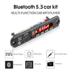 30W 60W Amplifier 12V MP3 Decoder Board Bluetooth 5.3 Stereo Audio DIY Car MP3 Player FM Radio TF USB 6.5mm Mic Jack Record Call