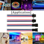5Pair/10Pcs SM JST LED Connector Cable 2/3/4/5/6 Pin Plug Socket Male Female Wire Connector For RGB RGBW LED Strip Light Adapter