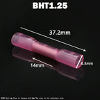10/100Pcs Heat Shrinkable Cable Terminal Tube BHT0.5 BHT1.25 BHT2 BHT5 AWG22-10 Waterproof Butt Crimp Copper Insulated Connector