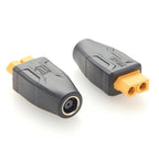 5Pcs XT60 to DC Adapter XT60 Female to DC 7.9mm x 0.9mm Female Connector for Portable Power Station Solar Generator