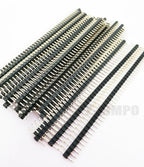 5pcs 2.0mm Right Angle SMD Single Row 1X40P Dual 2X40P Breakable Right Angle SMT Gold-plated RA Horizontal SMT Male Pin Header