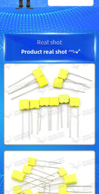 10PCS 100V Correction Capacitor Polypropylene Safety Plastic Film 100V 1nF ~ 470nF 100nf 220nf 10nf 47nf 22nf 1nf 0.47uf 0.1uf