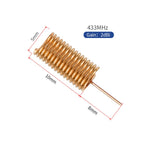 10pcs 433Mhz Built-In Spring Antenna Lora Module Coil Aerial Omnidirectional High Gain Wireless Card Router Copper