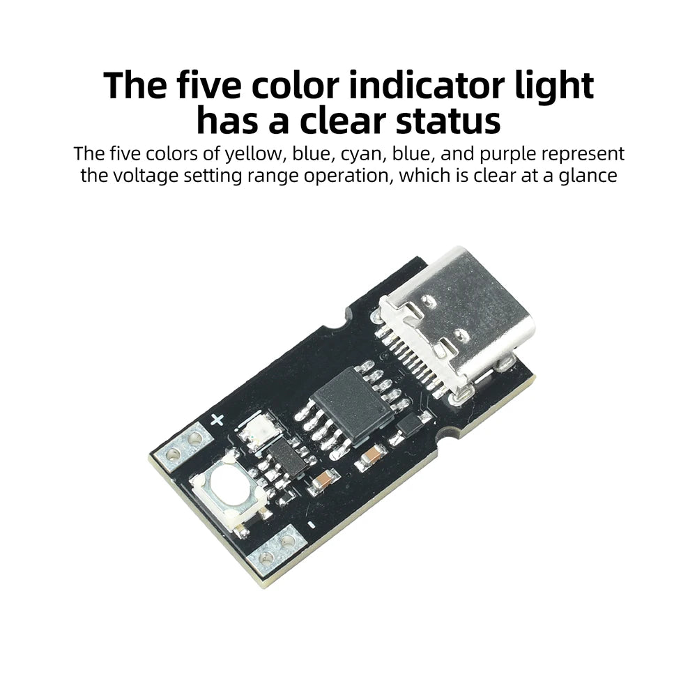 PD QC USB-C Voltage Trigger Module 5–20V Adjustable Voltage Module Supports Integer Decimal Setting Polling Test