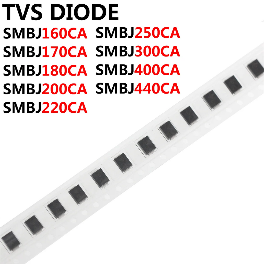 100PCS TVS DIODE SMBJ160CA SMBJ170CA SMBJ180CA SMBJ200CA SMBJ220CA SMBJ250CA SMBJ300CA SMBJ400CA SMBJ440CA SMD