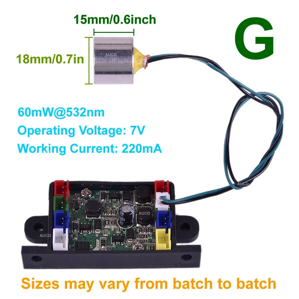 Φ18mm/0.7" Green60mW Blue150mW Dot GB Laser DPSS Parts For Gunsight Pro Disco DJ DMX Party Projector Stage Lighting Diode Module