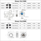 30MM 40MM 50MM 60MM 75MM 97MM Cooling Fan Brushless Motor Case Fan Blower Fan Humidifier FanInduction Cooker Fan 5V USB Plug