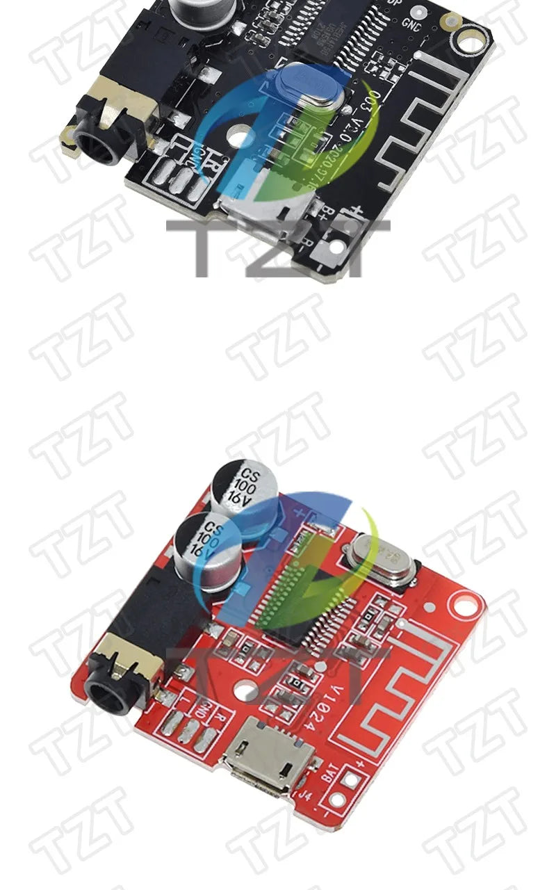1/5PCS GREATZT DIY Bluetooth Audio Receiver Board Bluetooth 5.0 MP3 Car Audio Board Stereo Music Module 3.7-5V