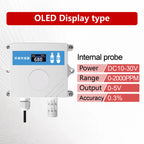 QT-10 CO2 Transmitter NDIR Carbon Dioxide Sensor RS485 4-20mA 0-5V 0-10V 10-30VDC IP65 for Greenhouse HVAC Factory