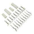 2.5mm Pitch JST SYP 2-Pin Wire-to-Wire Connector Kit, Male/Female White Housing & Crimp Terminals (20-100 Sets)