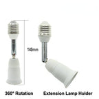 1pc E27 to E27, B22 to E27 Extender Screw E26 Bulb Holder Adapter Rotatable Bendable CFL LED Light Socket Converter