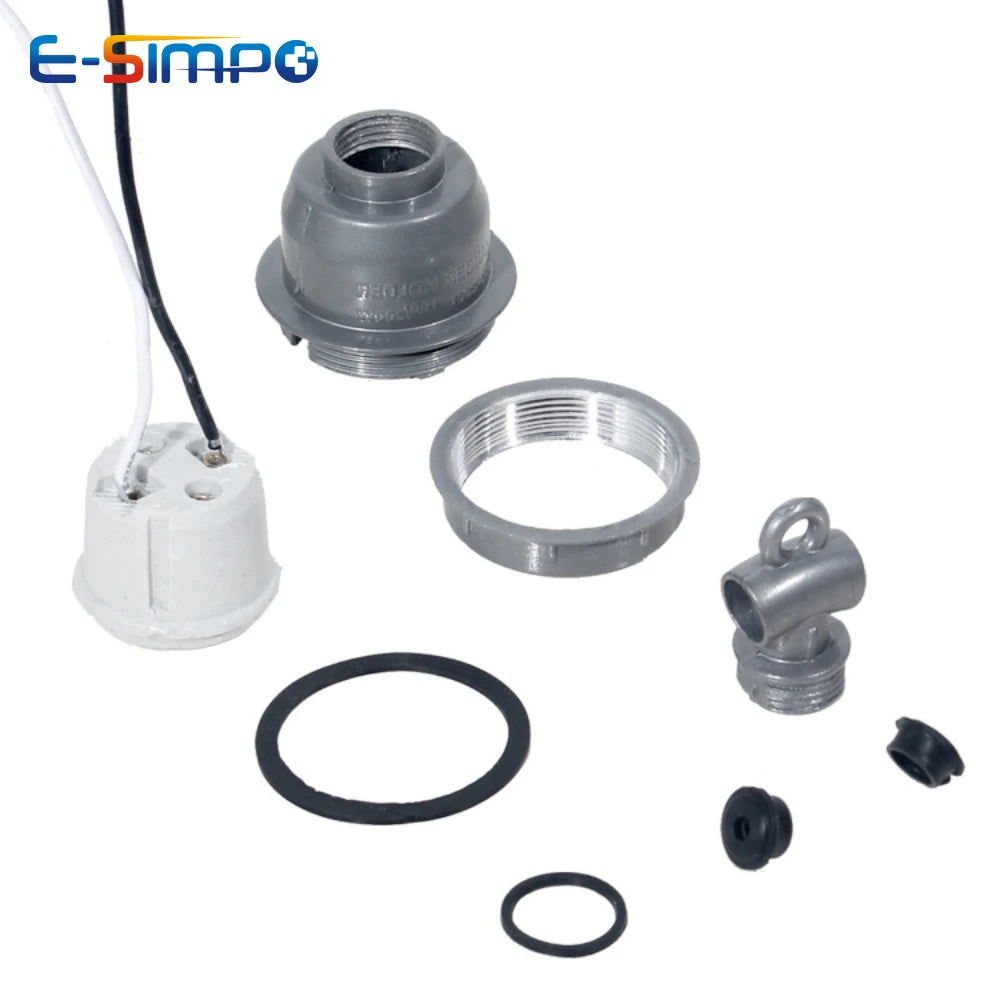 E27 Dust/Waterproof Porcelain Livestock Veterinary Farm High Temp Resist Aluminum Heat Warm Light Tee Lamp Hanger Holder Socket
