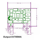 AC To DC 5V 700mA 12V 300mA 3.5W Isolated Switching Micro Power Buck Converter Buck Module