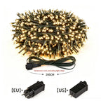 Waterproof LED Christmas Fairy String Lights White Warm RGB Lighting For Curtain Wedding Party Indoor Outdoor Home Decoration