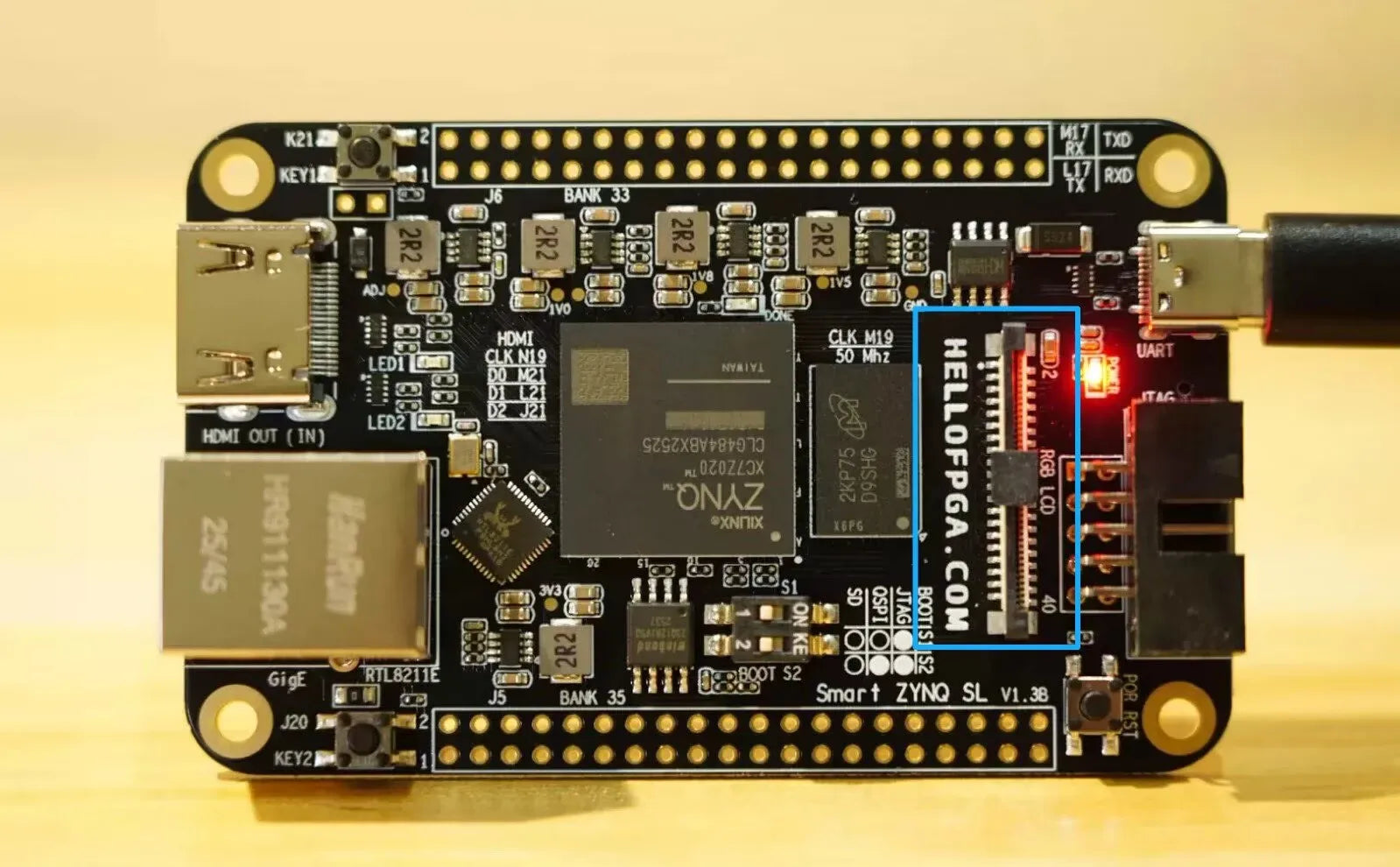 ZYNQ 7020 Minimum System FPGA XILINX ( Smart Zynq SL Original ) XC7Z020-CLG484 Development board