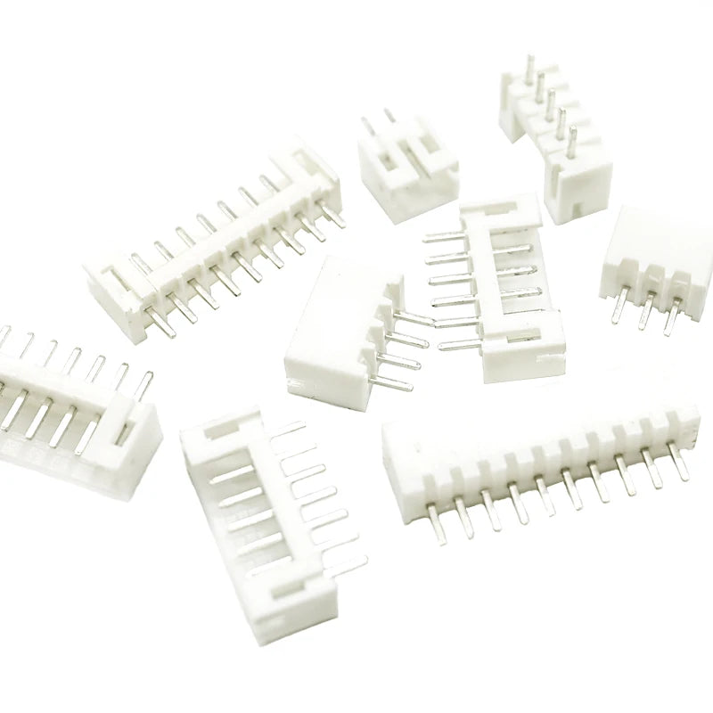 5sets JST 1.0mm 1.25mm 1.5mm 2.0mm 2.54mm Pitch Female Plug Connector Wire ZH PH XH 2 3 4 5 6 7 8 9 10P Way Male Straight Socket