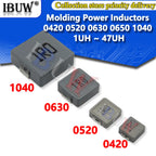 10PCS 0420 0520 0630 0650 1040 1R0 2R2 6R8 SMD Molding Power Inductors 1UH 2.2 3.3 4.7 6.8 10 15 22 33 47 68 UH 100UH 2.2UH