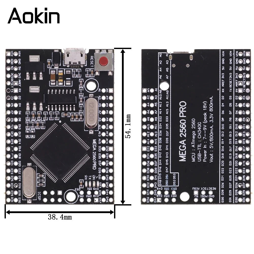 MEGA2560 MEGA 2560 R3 (ATmega2560-16AU CH340G) Pro mini MEGA2560 AVR USB board Development board MEGA2560 with Cable for arduino